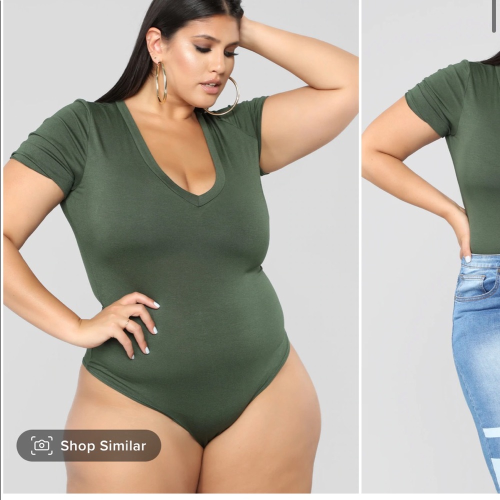 Fashion Nova tee bodysuit (plus)